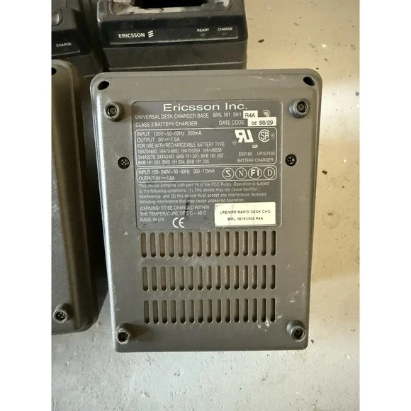 Lot Of 10 Ericsson Inc Universal Desk Charger Base Class 2BML 161 59/1 R2A